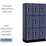 12" Wide Triple Tier Designer Wood Locker - 3 Wide - 5 Feet High - 15" Deep by Salsbury - Image 9