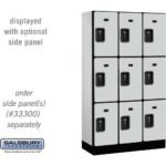 12" Wide Triple Tier Designer Wood Locker - 3 Wide - 5 Feet High - 15" Deep by Salsbury - Image 18