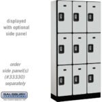 12" Wide Triple Tier Designer Wood Locker - 3 Wide - 6 Feet High - 15" Deep by Salsbury - Image 20
