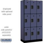 12" Wide Triple Tier Designer Wood Locker - 3 Wide - 6 Feet High - 18" Deep by Salsbury - Image 6