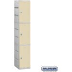 12" Wide Triple Tier Plastic Locker - 1 Wide - 6 Feet High - 18" Deep by Salsbury - Image 5