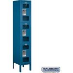 12" Wide Triple Tier See-Through Metal Locker - 1 Wide - 5 Feet High - 12" Deep by Salsbury - Image 2