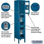 12" Wide Triple Tier See-Through Metal Locker - 1 Wide - 5 Feet High - 12" Deep by Salsbury - Image 7