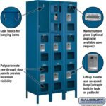 12" Wide Triple Tier See-Through Metal Locker - 3 Wide - 6 Feet High - 18" Deep by Salsbury - Image 7