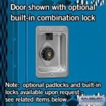12" Wide Triple Tier Vented Metal Locker - 1 Wide - 6 Feet High - 12" Deep by Salsbury - Image 9