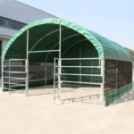 13' x 13' Livestock Corral Shelter with front door - Image 5