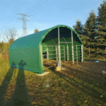 13' x 13' Livestock Corral Shelter with front door - Image 9