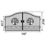 14' Iron Gate with Wider goalposts, No metal ball - Image 2