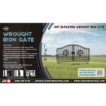 14' Iron Gate with Wider goalposts, No metal ball - Image 4