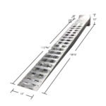 11-1/2' L x 15" W Heavy-Duty Aluminum Low-Profile Semi-Truck Service Ramps - 15,000 lb. per Axle - Image 4