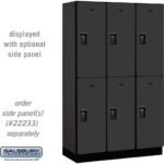 15" Wide Double Tier Designer Wood Locker - 3 Wide - 6 Feet High - 18" Deep by Salsbury - Image 3