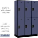 15" Wide Double Tier Designer Wood Locker - 3 Wide - 6 Feet High - 18" Deep by Salsbury - Image 6