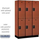 15" Wide Double Tier Designer Wood Locker - 3 Wide - 6 Feet High - 18" Deep by Salsbury - Image 13