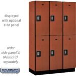 15" Wide Double Tier Designer Wood Locker - 3 Wide - 6 Feet High - 18" Deep by Salsbury - Image 15