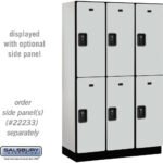 15" Wide Double Tier Designer Wood Locker - 3 Wide - 6 Feet High - 18" Deep by Salsbury - Image 18