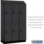 15" Wide Double Tier Designer Wood Locker - 3 Wide - 6 Feet High - 18" Deep by Salsbury - Image 36