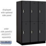 15" Wide Double Tier Designer Wood Locker - 3 Wide - 6 Feet High - 24" Deep by Salsbury - Image 4