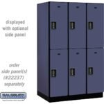 15" Wide Double Tier Designer Wood Locker - 3 Wide - 6 Feet High - 24" Deep by Salsbury - Image 7