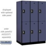 15" Wide Double Tier Designer Wood Locker - 3 Wide - 6 Feet High - 24" Deep by Salsbury - Image 10