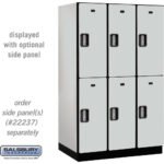 15" Wide Double Tier Designer Wood Locker - 3 Wide - 6 Feet High - 24" Deep by Salsbury - Image 19