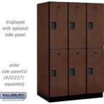 15" Wide Double Tier Designer Wood Locker - 3 Wide - 6 Feet High - 24" Deep by Salsbury - Image 21