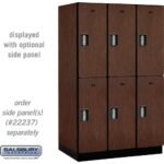 15" Wide Double Tier Designer Wood Locker - 3 Wide - 6 Feet High - 24" Deep by Salsbury - Image 24