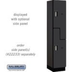 15" Wide Double Tier 'S' Style Designer Wood Locker - 1 Wide - 6 Feet High - 18" Deep by Salsbury - Image 4