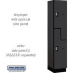 15" Wide Double Tier 'S' Style Designer Wood Locker - 1 Wide - 6 Feet High - 18" Deep by Salsbury - Image 5
