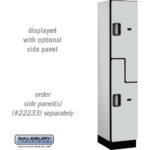 15" Wide Double Tier 'S' Style Designer Wood Locker - 1 Wide - 6 Feet High - 18" Deep by Salsbury - Image 19