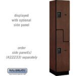 15" Wide Double Tier 'S' Style Designer Wood Locker - 1 Wide - 6 Feet High - 18" Deep by Salsbury - Image 23