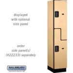 15" Wide Double Tier 'S' Style Designer Wood Locker - 1 Wide - 6 Feet High - 18" Deep by Salsbury - Image 27