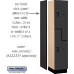 15" Wide Double Tier 'S' Style Designer Wood Locker - 1 Wide - 6 Feet High - 18" Deep by Salsbury - Image 31