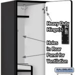 15" Wide Double Tier 'S' Style Designer Wood Locker - 1 Wide - 6 Feet High - 18" Deep by Salsbury - Image 33