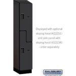 15" Wide Double Tier 'S' Style Designer Wood Locker - 1 Wide - 6 Feet High - 18" Deep by Salsbury - Image 36
