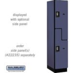 15" Wide Double Tier 'S' Style Designer Wood Locker - 1 Wide - 6 Feet High - 21" Deep by Salsbury - Image 10