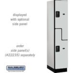 15" Wide Double Tier 'S' Style Designer Wood Locker - 1 Wide - 6 Feet High - 21" Deep by Salsbury - Image 18