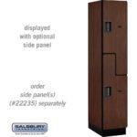 15" Wide Double Tier 'S' Style Designer Wood Locker - 1 Wide - 6 Feet High - 21" Deep by Salsbury - Image 22