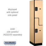 15" Wide Double Tier 'S' Style Designer Wood Locker - 1 Wide - 6 Feet High - 21" Deep by Salsbury - Image 27