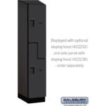 15" Wide Double Tier 'S' Style Designer Wood Locker - 1 Wide - 6 Feet High - 21" Deep by Salsbury - Image 36