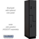15" Wide Double Tier 'S' Style Designer Wood Locker - 1 Wide - 6 Feet High - 24" Deep by Salsbury - Image 3