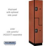 15" Wide Double Tier 'S' Style Designer Wood Locker - 1 Wide - 6 Feet High - 24" Deep by Salsbury - Image 15