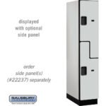 15" Wide Double Tier 'S' Style Designer Wood Locker - 1 Wide - 6 Feet High - 24" Deep by Salsbury - Image 16