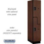 15" Wide Double Tier 'S' Style Designer Wood Locker - 1 Wide - 6 Feet High - 24" Deep by Salsbury - Image 21