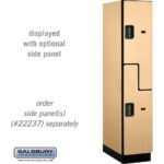15" Wide Double Tier 'S' Style Designer Wood Locker - 1 Wide - 6 Feet High - 24" Deep by Salsbury - Image 27