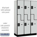 15" Wide Double Tier 'S' Style Designer Wood Locker - 3 Wide - 6 Feet High - 18" Deep by Salsbury - Image 17