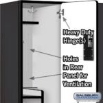 15" Wide Double Tier 'S' Style Designer Wood Locker - 3 Wide - 6 Feet High - 18" Deep by Salsbury - Image 33