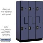 15" Wide Double Tier 'S' Style Designer Wood Locker - 3 Wide - 6 Feet High - 21" Deep by Salsbury - Image 10