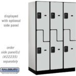 15" Wide Double Tier 'S' Style Designer Wood Locker - 3 Wide - 6 Feet High - 21" Deep by Salsbury - Image 18