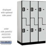 15" Wide Double Tier 'S' Style Designer Wood Locker - 3 Wide - 6 Feet High - 21" Deep by Salsbury - Image 19