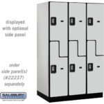 15" Wide Double Tier 'S' Style Designer Wood Locker - 3 Wide - 6 Feet High - 24" Deep by Salsbury - Image 20